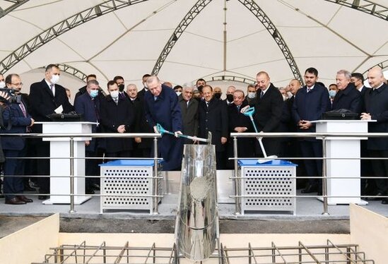 Prezidentlər Zəngəzur Dəhlizində yeni yolun təməlini qoydular - FOTO