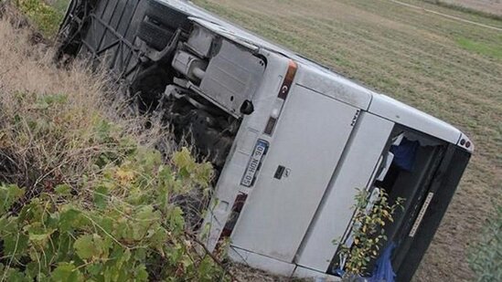 Mədən işçilərini daşıyan avtobus AŞDI