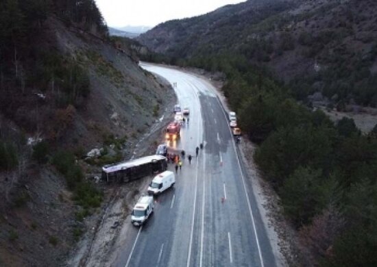 Türkiyədə qəza: 22 yaralı