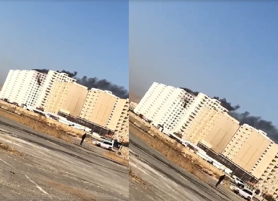 Bakıda çoxmərtəbəli yaşayış binasında yanğın - YENİLƏNİB + VİDEO