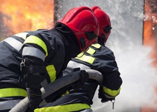 Bakıda mağaza yandı