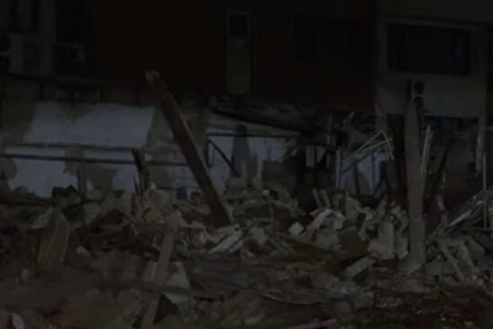 Tikinti şirkəti bir ailəni dağıntılar altında qoydu – VİDEO