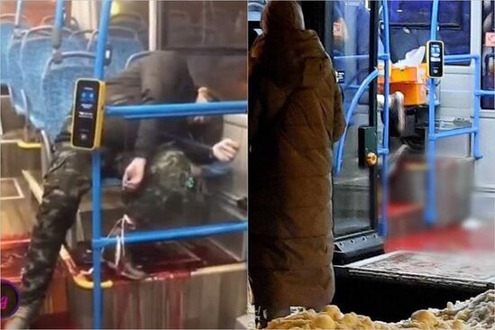 Avtobusda yıxılan kişi qan itkisindən öldü – VİDEO