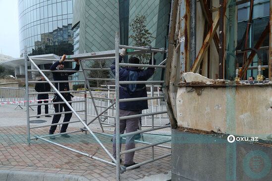 Bakının mərkəzində partlayış: Yaralananlar var - YENİLƏNİB + FOTO/VİDEO