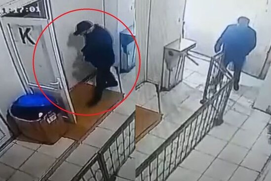 Bakıda kişini tualetdə soydular: 10 dollarlıq quldurluğu görüntüləri - ANBAAN VİDEO