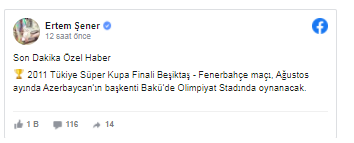 "Beşiktaş" - "Fənərbağça" matçı Bakıda olacaq? - FOTO