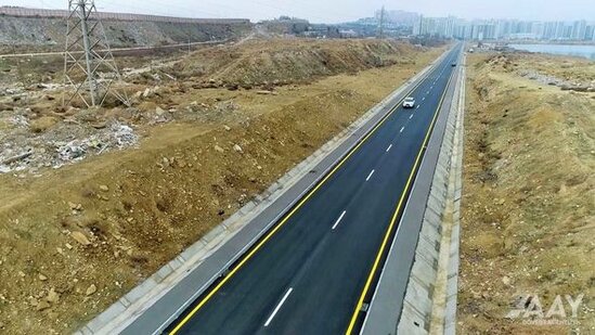 Bakıda göl qırağında yeni yol - FOTO/VİDEO