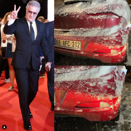 Azərbaycan əsilli aktyor qəzaya düşdü - Vurduğu avtomobilin sahibini axtarır - FOTO