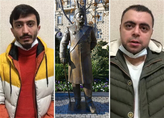Tağıyevin heykəlinə zərər vuranlar həbs edildi