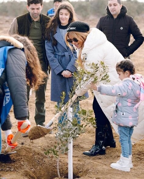 Aygün Kazımovanın adına bağ salındı - FOTO