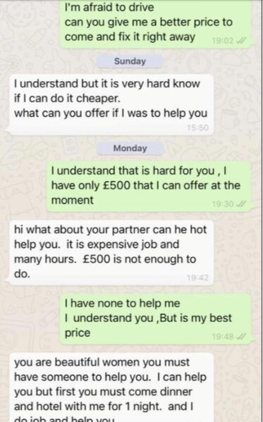 Endirim üçün avtomobil ustası qadına əxlaqsız təklif etdi-FOTO