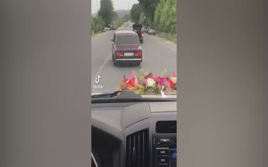 Toy karvanında avtoxuliqanlıq edən sürücü həbs olunub - FOTO
