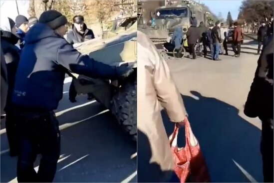 Ukraynalılar yalın əllə şəhərlərini müdafiə edirlər - VİDEO