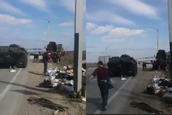 Soydaşlarımızdan Ukrayna əsgərlərinə dəstək - VİDEO