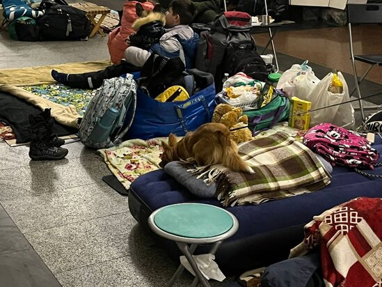 Ukrayna metrosu bu gün... - Fotolar