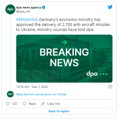 Almaniya Ukraynaya 2 700 zenit raketi verəcək - FOTO