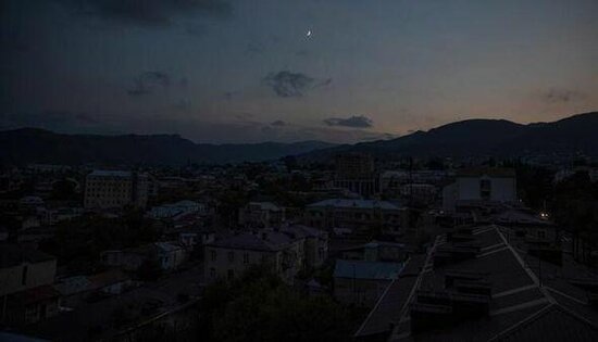 Xankəndi tamamilə "söndü": işıq da yoxdur