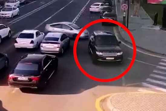 Bakıda lüks avtomobillə avtoxuliqanlıq edən sürücü həbs olundu