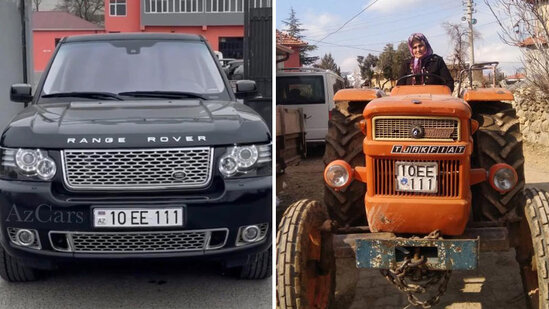 Azərbaycan nömrəli avtomobil qaydaları pozdu, cərimə traktor sürücüsü qadına yazıldı - FOTO