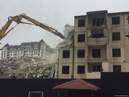 Bakının bu ünvanında evlər sökülür - Sakinlərə ayda 350 AZN kirayə haqqı veriləcək - FOTO