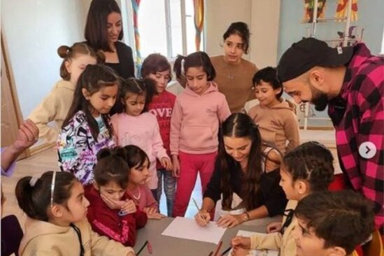 Leyla Əliyeva uşaq sığınacağında olub - FOTO