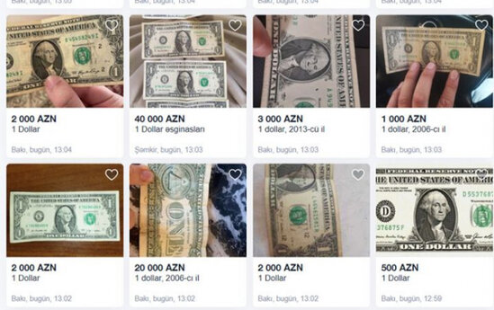 Bir dolları baha satmağa çalışanlar həbs edilə bilər - XƏBƏRDARLIQ