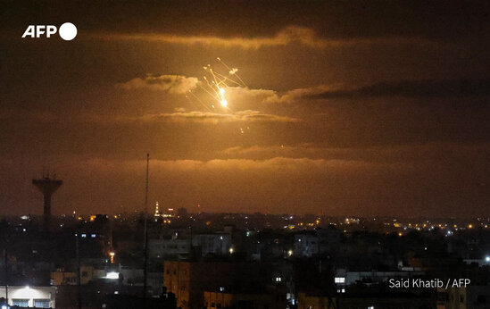 İsrail raket atəşinə tutuldu