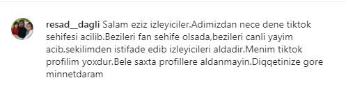 Rəşad Dağlıya qarşı dələduzluq: "Adımdan istifadə edib... " - FOTO