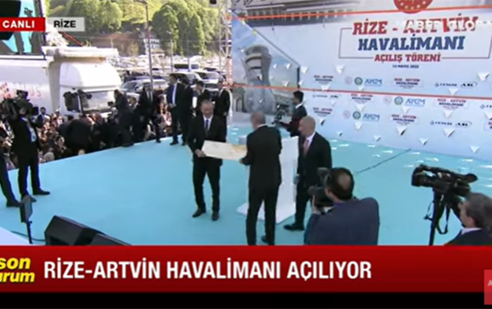 Ərdoğandan İlham Əliyevə hədiyyə - VİDEO