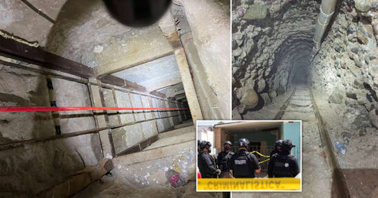 Narkotacirlər polisləri şoka saldı - Meksikadan ABŞ-a tunel çəkdilər - FOTO/VİDEO