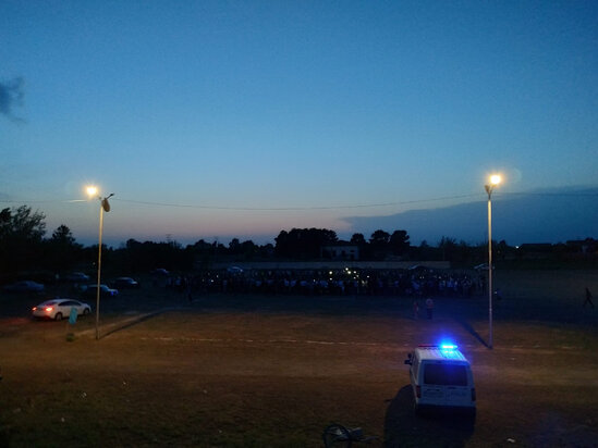 Azərbaycanda telefon işığında final oyunu keçirildi - FOTO