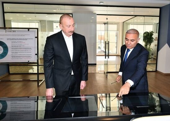 Prezident yeni elektrik yarımstansiyasının və Rəqəmsal Şəbəkələrin Baş İdarəetmə Mərkəzinin açılışında - FOTO