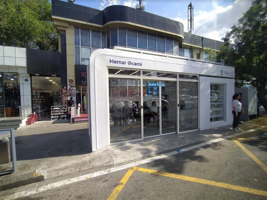 Bakıda ilk kondisionerli avtobus dayanacağı istifadəyə verildi - FOTO