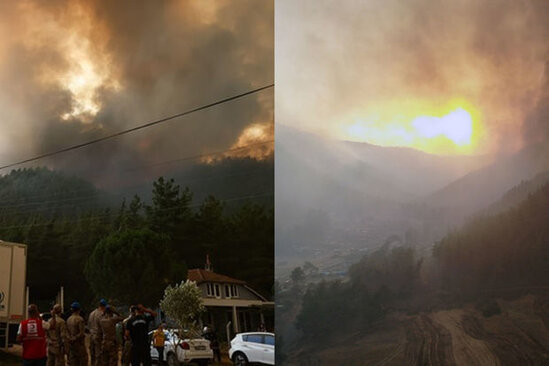 Türkiyədə meşə yanğınları davam edir: Yeni görüntülər - VİDEO