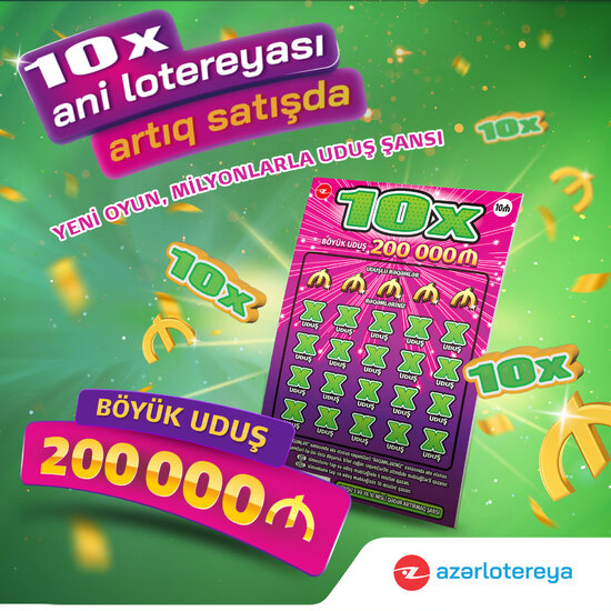 Rekord uduş fondlu, bol uduşlu "10X"