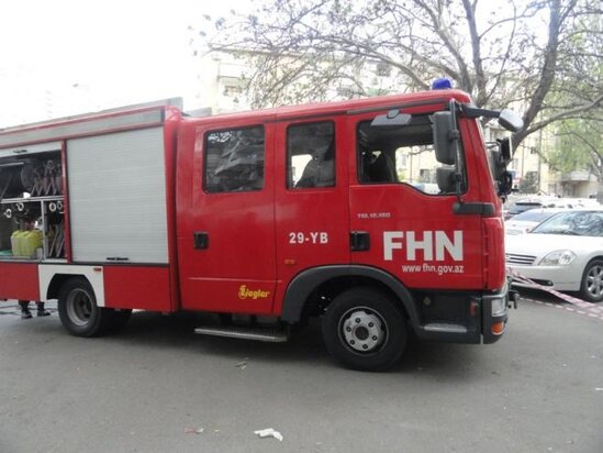 Ağstafada 3 otaqlı ev yandı