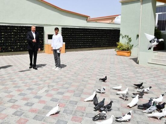 İlham Əliyev Ramana qəsəbəsində görülən abadlıq işləri ilə tanış olub - FOTO/VİDEO