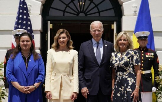 Yelena Zelenskaya ilə Co Bayden görüşdülər – FOTO+VİDEO