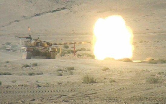 Tankçılarımızın təlimindən möhtəşəm görüntülər - VİDEO