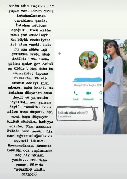 Laçının intiharına səbəb olan atanı hansı cəza gözləyir?