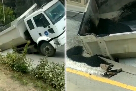 "AAYDA"nın maşını ÇUXURA DÜŞDÜ - VİDEO