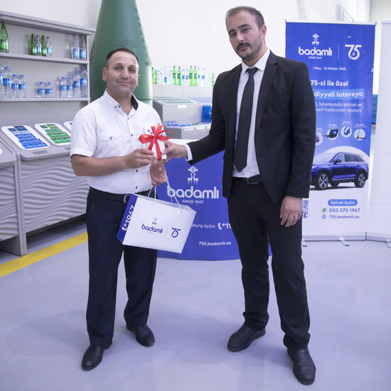 "Badamlı75" lotereyasının 3-cü tirajının qaliblərinə hədiyyələr təqdim edilib - FOTOLAR