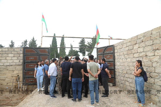 Şəhid Samir Xudiyev torpağa tapşırıldı - YENİLƏNİB + FOTO