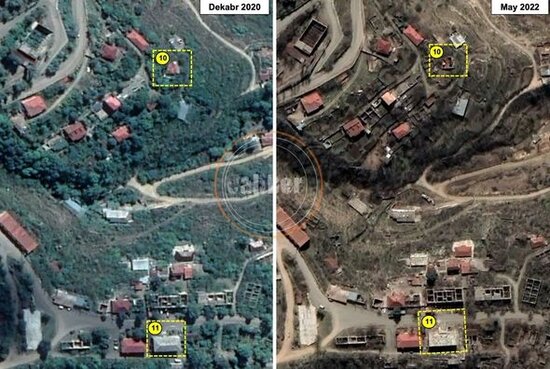 Ermənilər Laçını belə məhv etdilər - FOTO