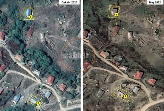 Ermənilər Laçını belə məhv etdilər - FOTO