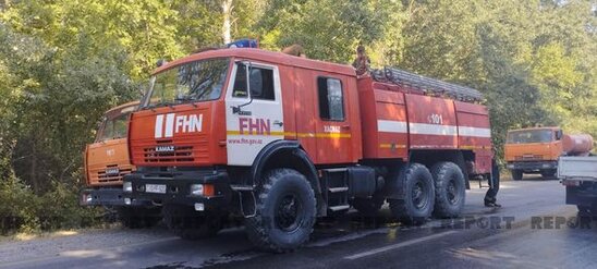 Xudatdakı yanğınla bağlı yollarda postlar quruldu - YENİLƏNİB + FOTO