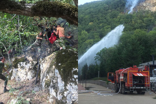 "Qalaaltı" yaxınlığındakı meşə yanğınları söndürülüb - FOTO