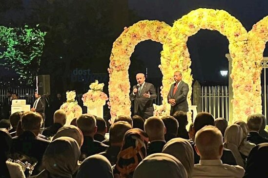 Sahibə Qafarova Mustafa Şentopun oğlunun toyunda - FOTOLAR