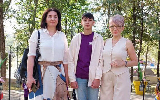 Polad Həşimovun xanımı və oğlu Şuşada - FOTO