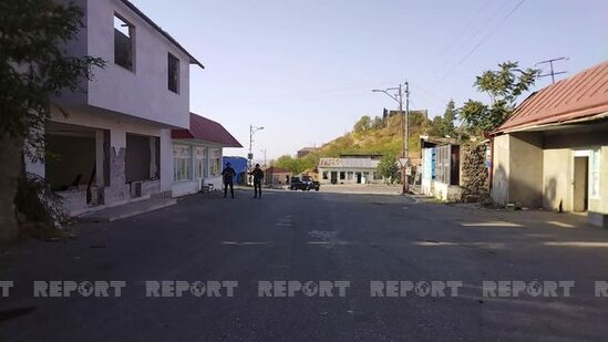 Azərbaycan polisi Laçın şəhərində xidmət başında - FOTO